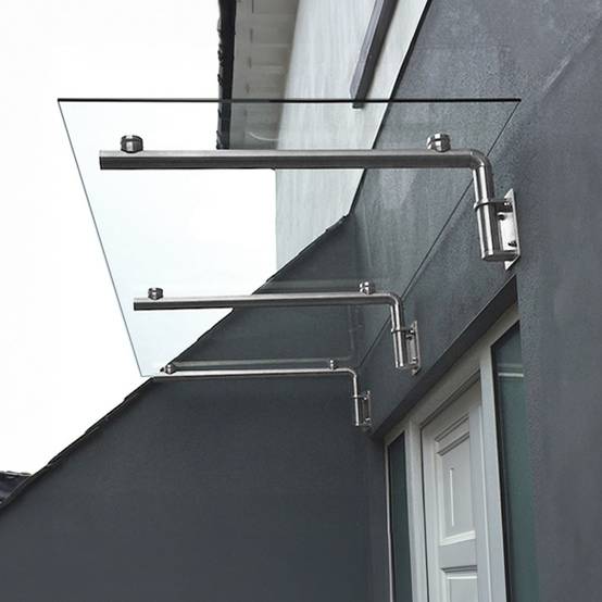 Monstershop - Canopé en Verre 180 cm x 80 cm avec Support - Image 1