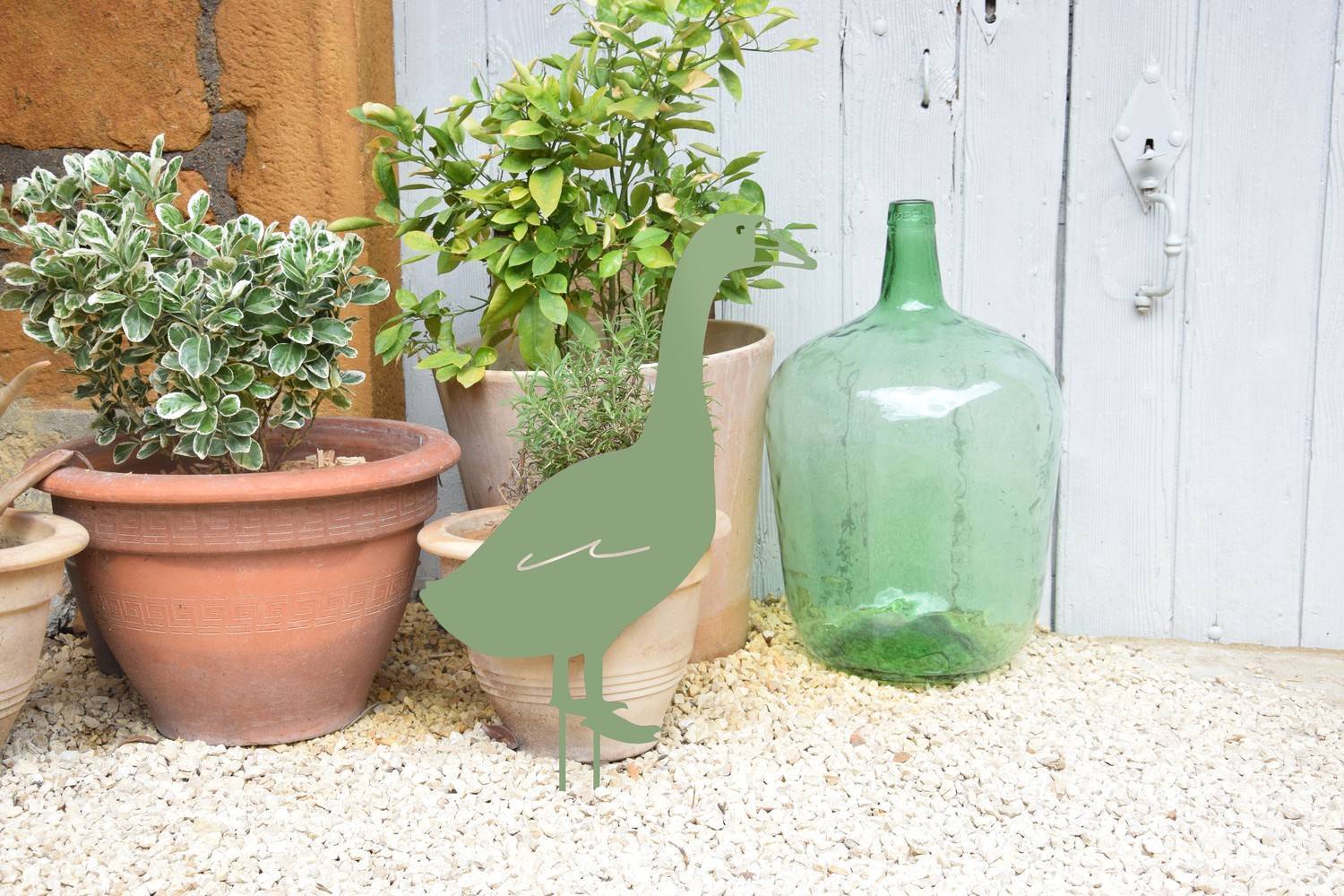 Louis Moulin - Figura para clavar Ganso - 50x34 cm - verde claro Louis Moulin - Imagen 3