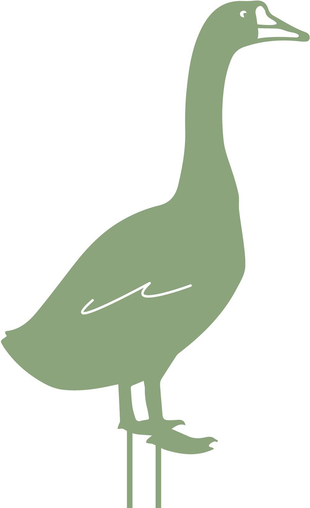 Louis Moulin - Figura para clavar Ganso - 50x34 cm - verde claro Louis Moulin - Imagen 1
