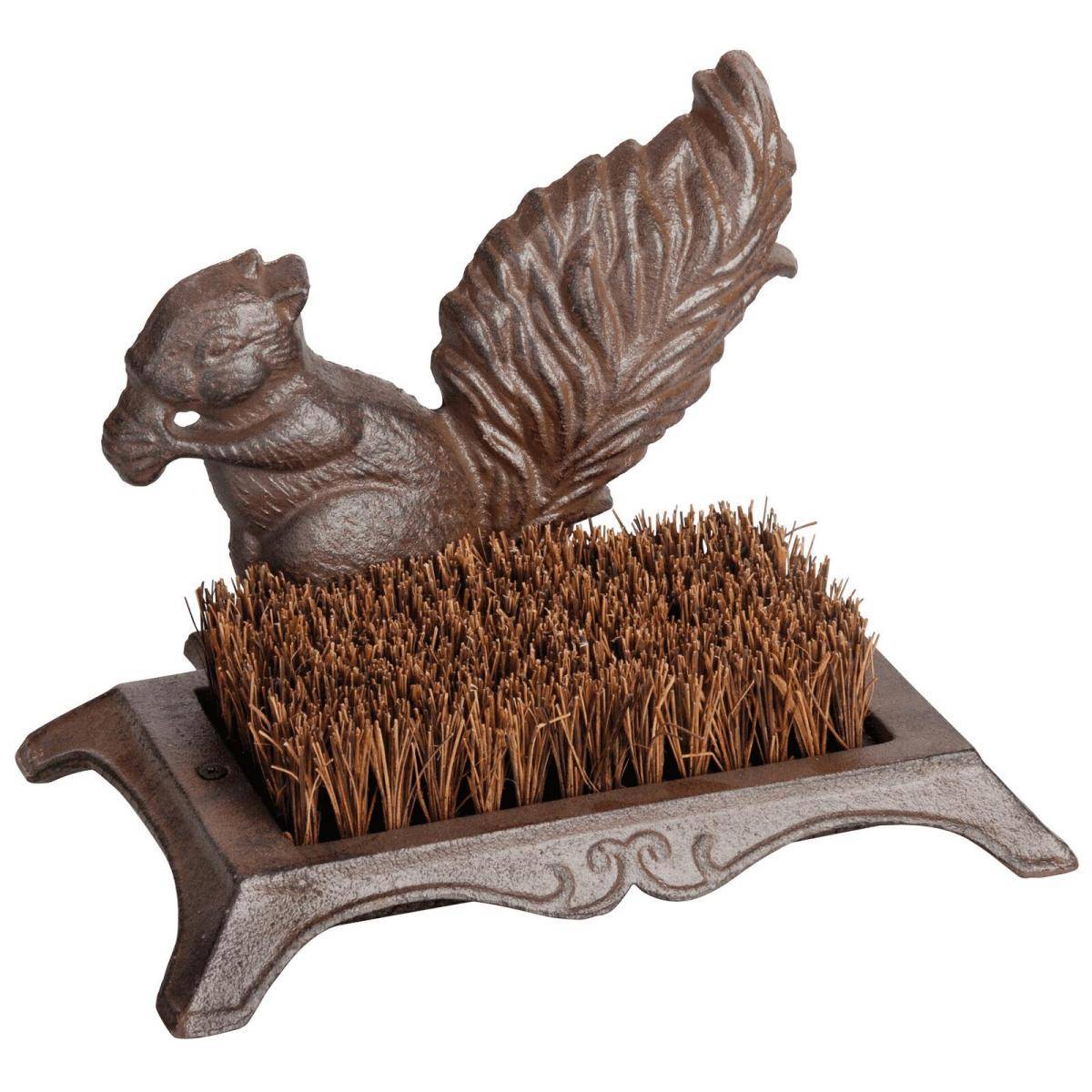 Esschert Design - Brosse nettoyage chaussure en fonte et fibre de coco Ecureuil Best For Boots - Imagen 1
