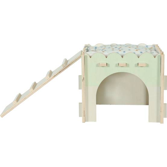 Zolux - Maison bois cosy 25 x 44 x 20 cm lapin nain, cochon d'inde et octodon - Image 3