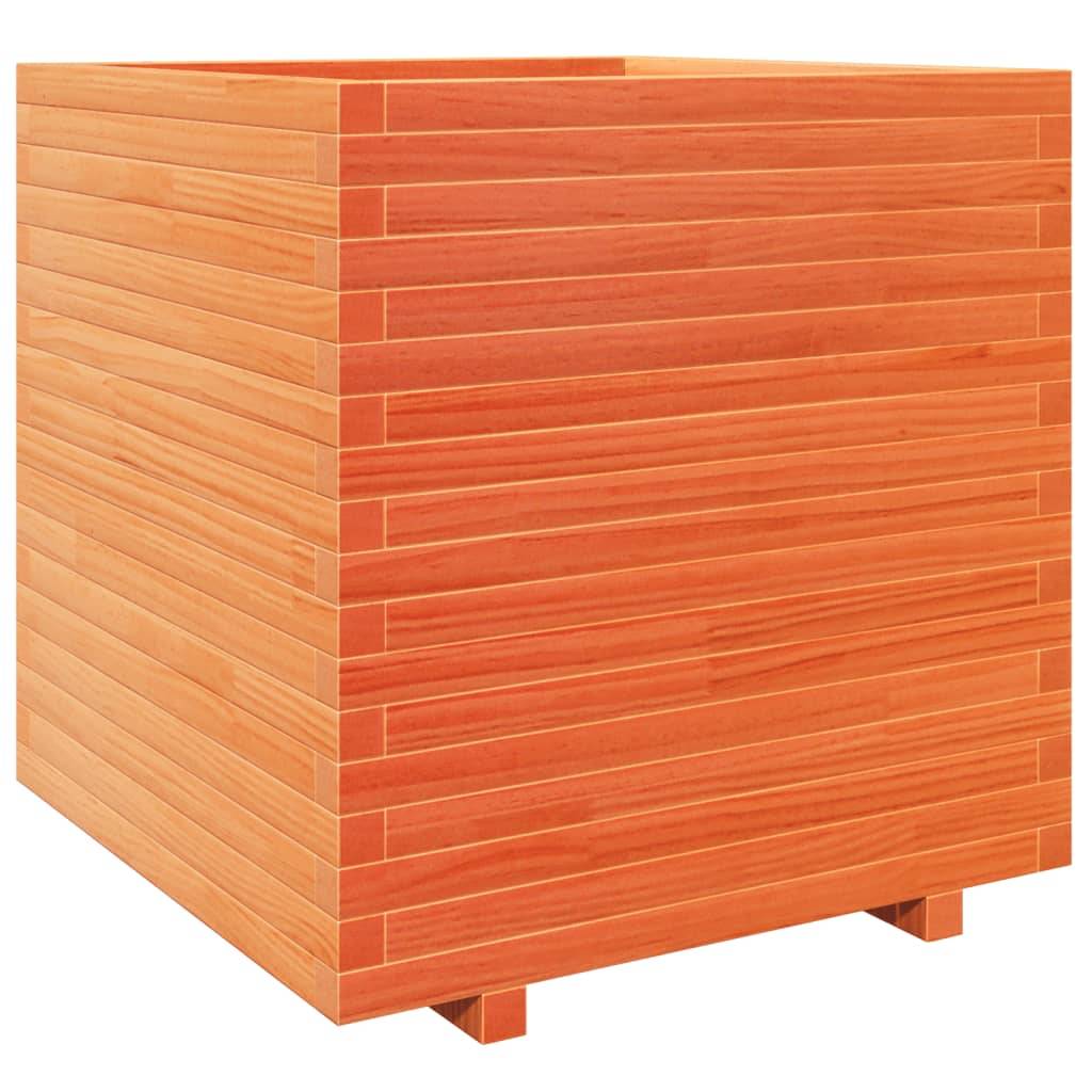 ComfortXL - Jardinière carrée haute bois de pin massif Cire marron 70x70x72,5cm – ComfortXL Outdoor Living - Image 7