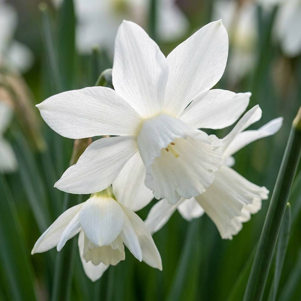 La Green Touch - Narcisse botanique blanc en mélange - 30 bulbes - calibre 10/12 - Image 1