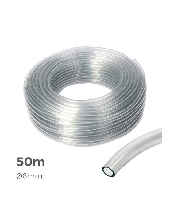Tuyau Transparent 6x8mm 50m Flexibilité Et Visibilité Du Fluide - Edm - Image 2