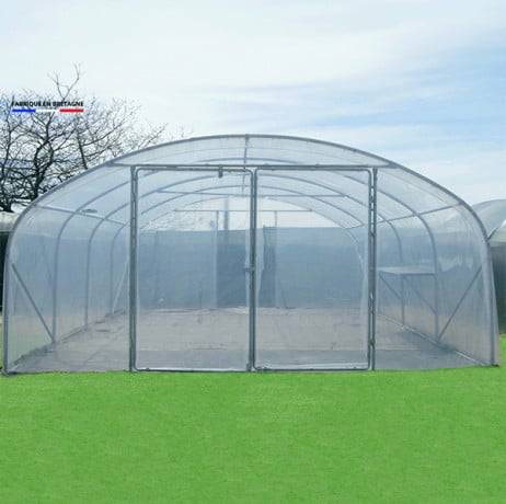 Serre En Direct - Serre tunnel PRO-500 larg 5 m, Long 18 m, Façade 1 porte simple et 1 porte dble - Imagen 3