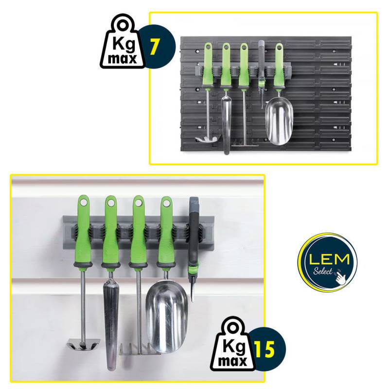 Lem Select - Support organisateur mural multifonction 5 outils 15kg Max - Longueur 31cm - Imagen 2