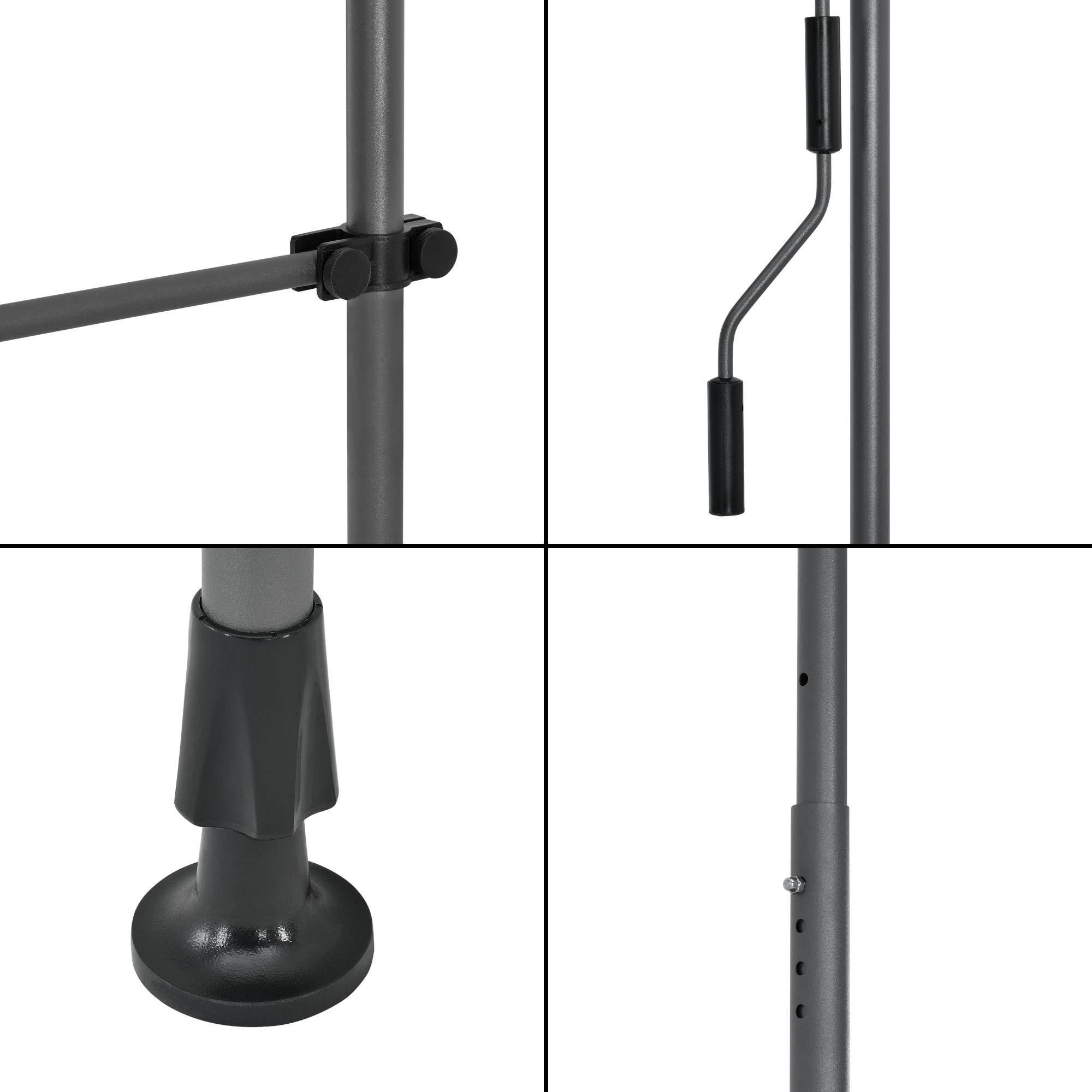 Pro.Tec - Store Banne Téléscopique Acier Polyester 350 x 120 x 220-309 cm Noir [pro.tec] - Image 7