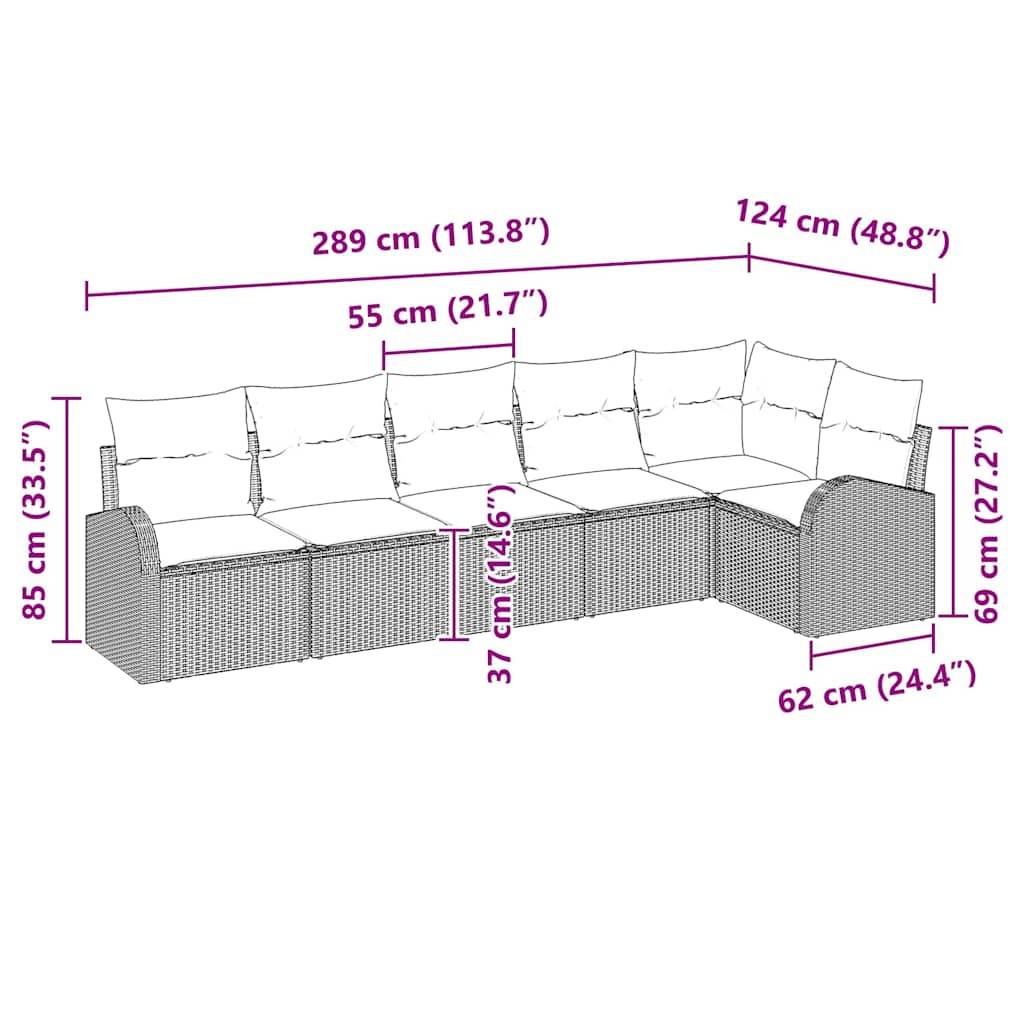 ComfortXL - Salon de jardin 6 places en Poly rotin modulable et confortable Marron et Blanc – ComfortXL Outdoor Living - Image 4