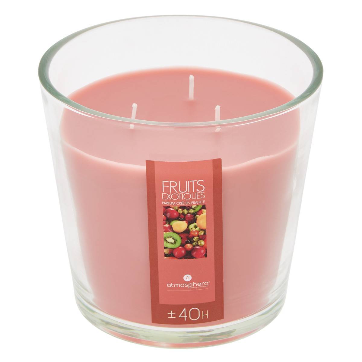 Atmosphera - Bougie parfumée fruits exotiques 500g - Atmosphera Créateur d'intérieur