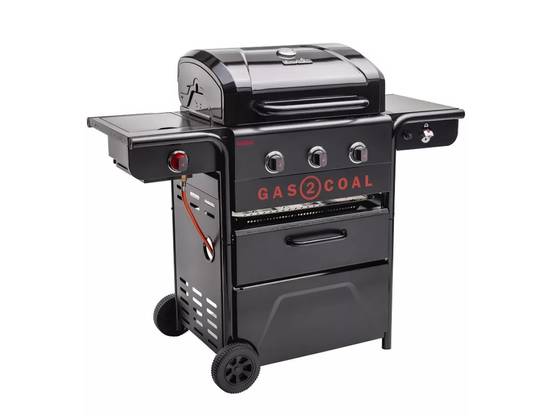 Char-broil - Barbecue hybride gaz et charbon Gas2coal Special Edition - 3 brûleurs + Housse + Kit 3 ustensiles - Char-Broil - Image 2
