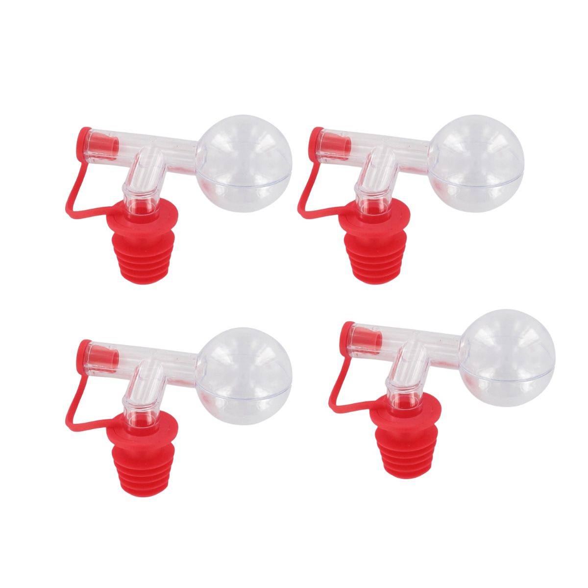Lot de 4 bouchons doseurs boules 2,5 cl Fackelmann - Image 1
