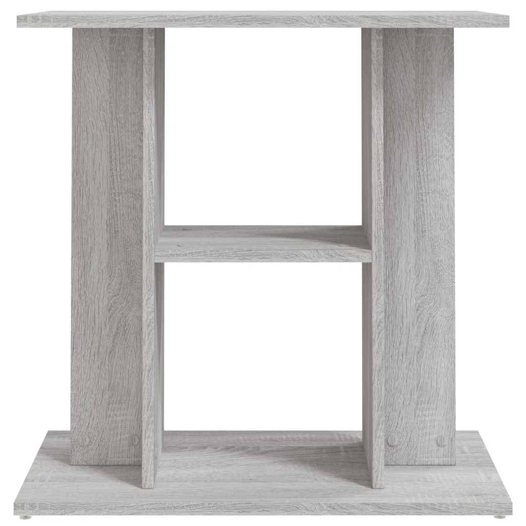 Meuble Aquarium Bois d'Ingénierie Support Rangement 60x30x60cm Gris Sonoma - ComfortXL Outdoor Living - Image 4