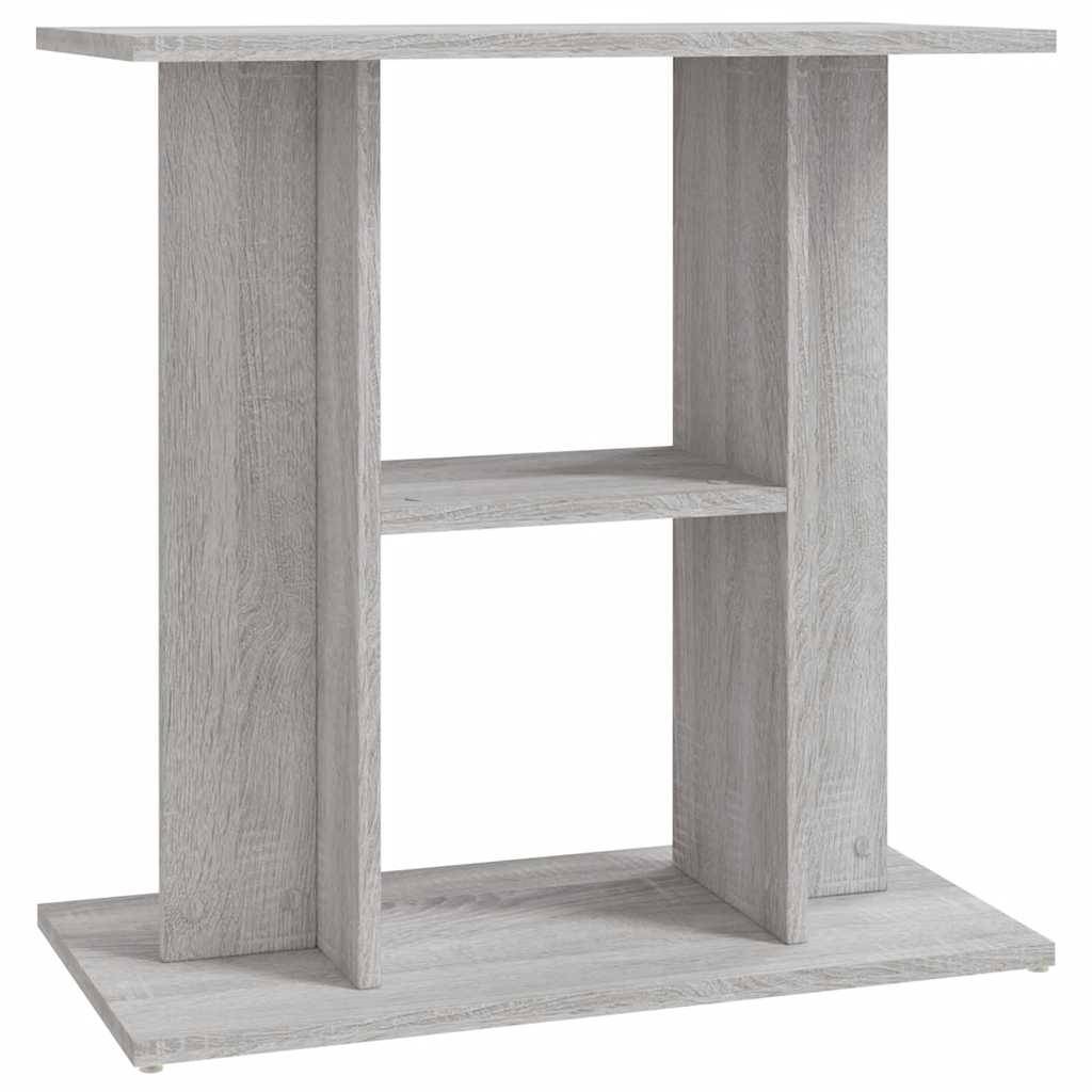 Meuble Aquarium Bois d'Ingénierie Support Rangement 60x30x60cm Gris Sonoma - ComfortXL Outdoor Living - Image 2