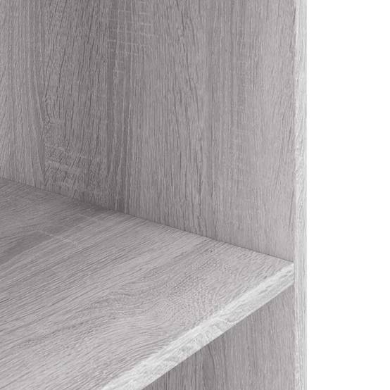 Meuble Aquarium Bois d'Ingénierie Support Rangement 60x30x60cm Gris Sonoma - ComfortXL Outdoor Living - Image 6