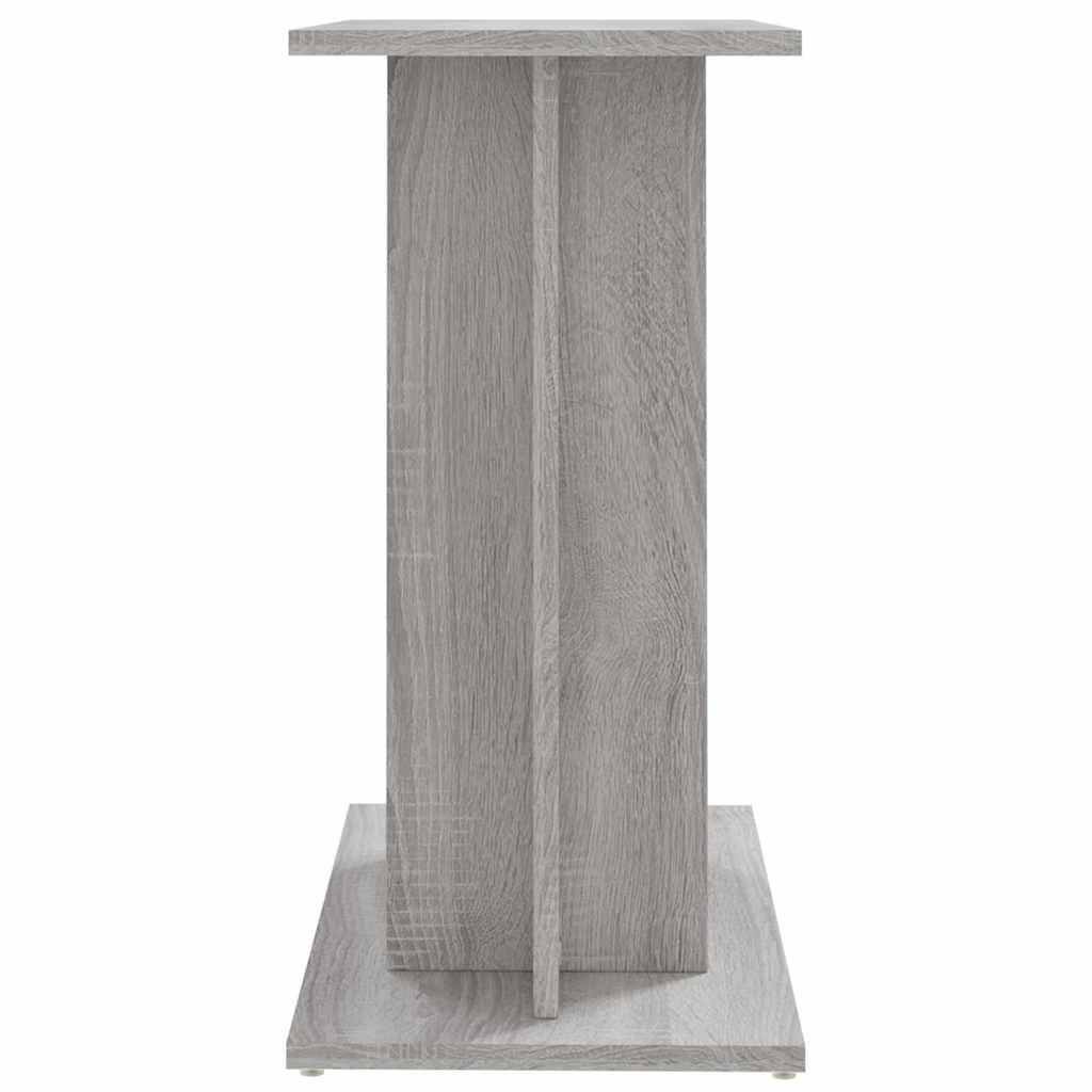 Meuble Aquarium Bois d'Ingénierie Support Rangement 60x30x60cm Gris Sonoma - ComfortXL Outdoor Living - Image 5