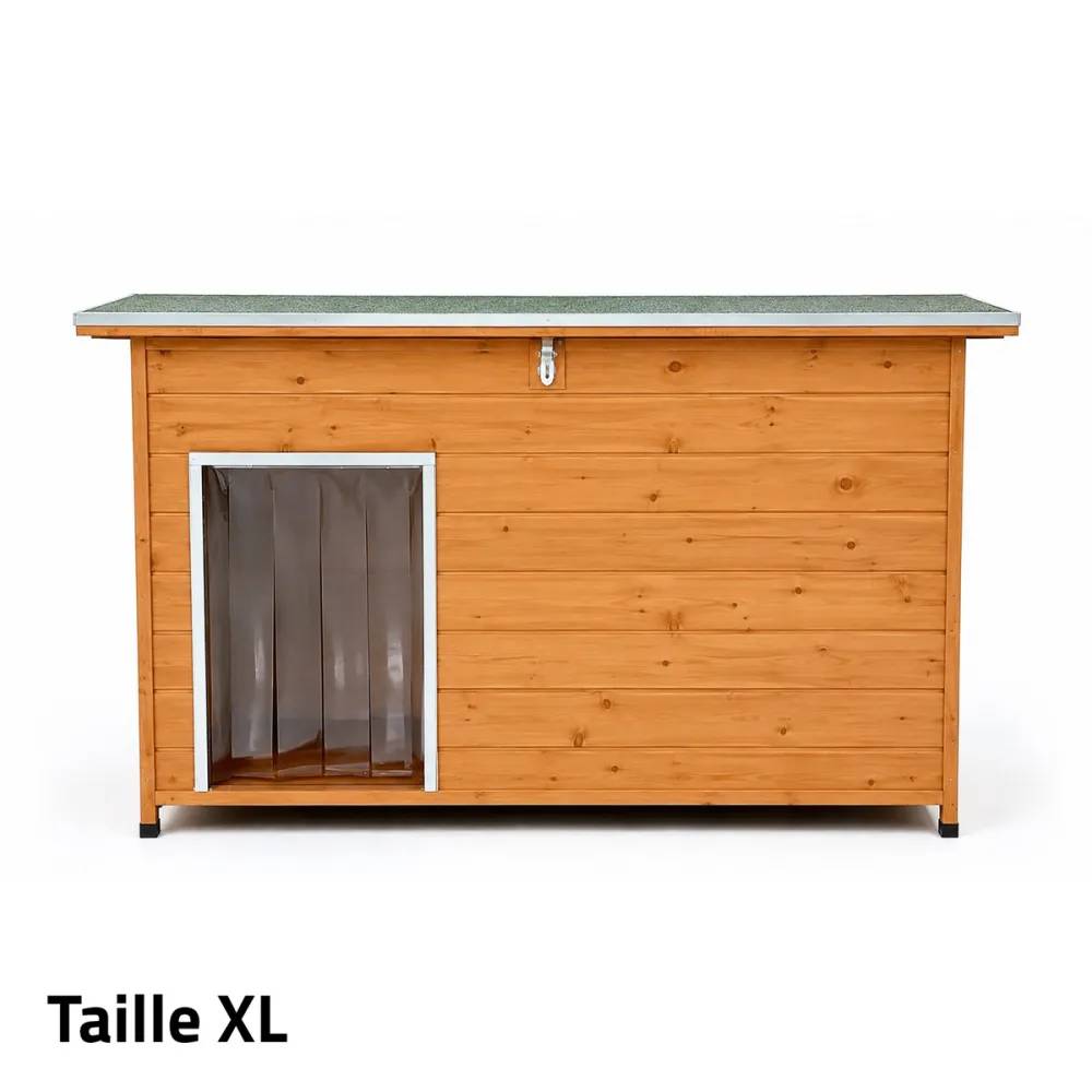 Niche en bois haute isolation Taille XL - Épicéa 3 couches avec toit étanche - Image 2