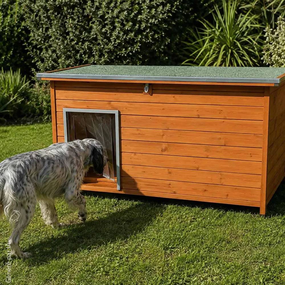 Niche en bois haute isolation Taille XL - Épicéa 3 couches avec toit étanche - Image 1