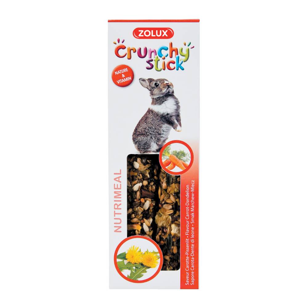 Zolux - Crunchy sticks pour lapins saveur carottes et pissenlit - Imagen 2