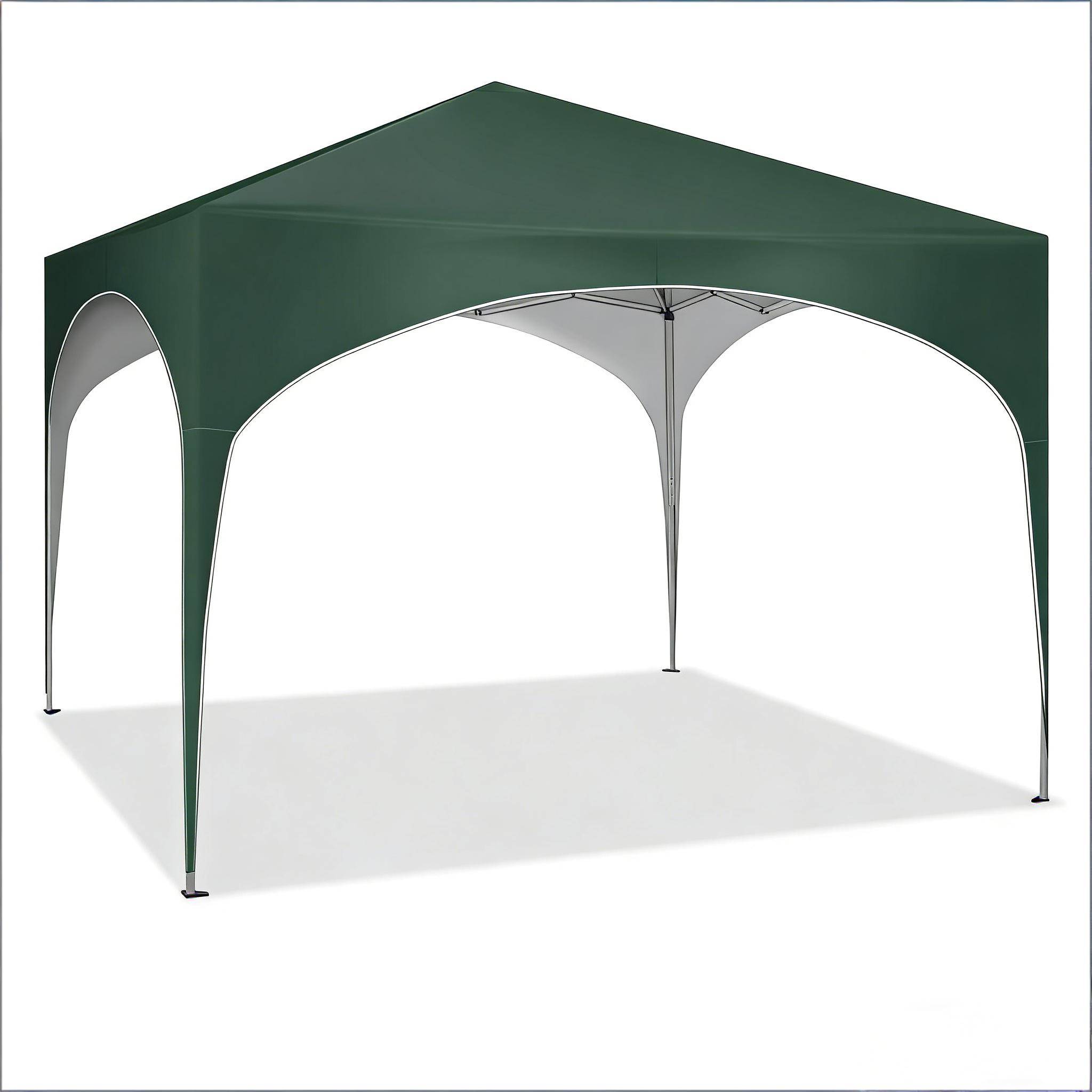 ComfortXL - Tonnelle pliante métal tissu Oxford jardin terrasse protection pluie 3x3m vert - ComfortXL Outdoor Living - Image 7