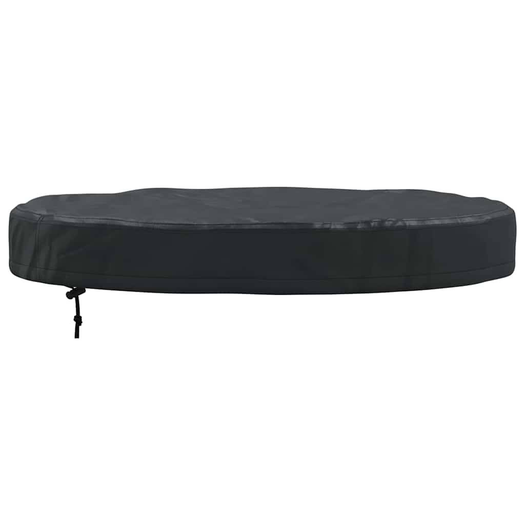 Housse pour Table Ronde Extérieure Tissu Oxford 420D Anti-Pluie Anti-UV pour Terrasse Noir 82x82x10 cm – ComfortXL Outdoor Living - Image 2