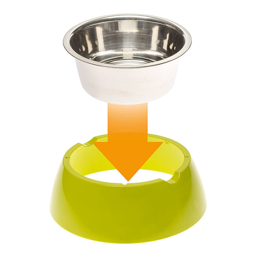 Ferplast - Ferplast Gamelle pour chien Gamelle pour chat Jolie - Gamelles pour eau et nourriture en acier inoxydable avec support en plastique, antidérapant, - Imagen 5