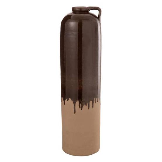 Vase Design en Céramique "Droplet" 68cm Marron - Image 1
