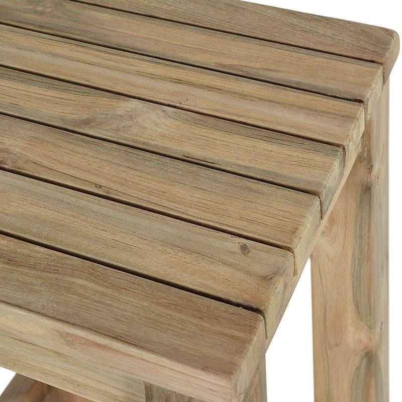 Tabouret haut en teck recyclé Toscagne - Gecko Jardin - Imagen 3