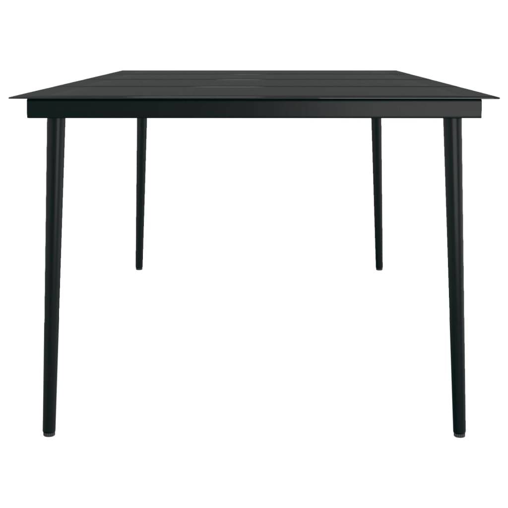 Ensemble Table et Chaises de Jardin 8 Personnes, Mobilier en Résine Tressée Marron, Table Verre 200cm – ComfortXL Outdoor Living - Image 7