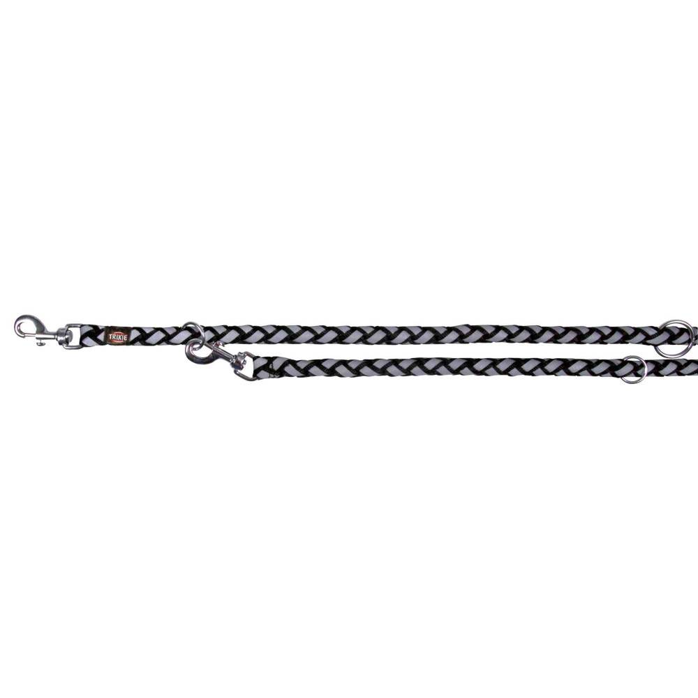 Trixie - Trixie - Laisse Cavo Reflect ø18mm x 2 M.  L-XL réglable Noir pour chien - Imagen 2