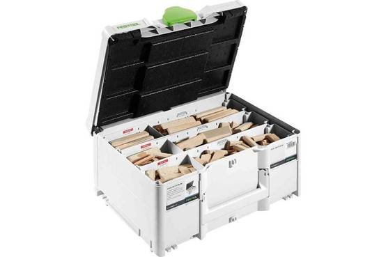 Tenon Rds Tenons DOMINO XL en hêtre DS/XL D8/D10 306 BU en coffret Systainer SYS3 ...