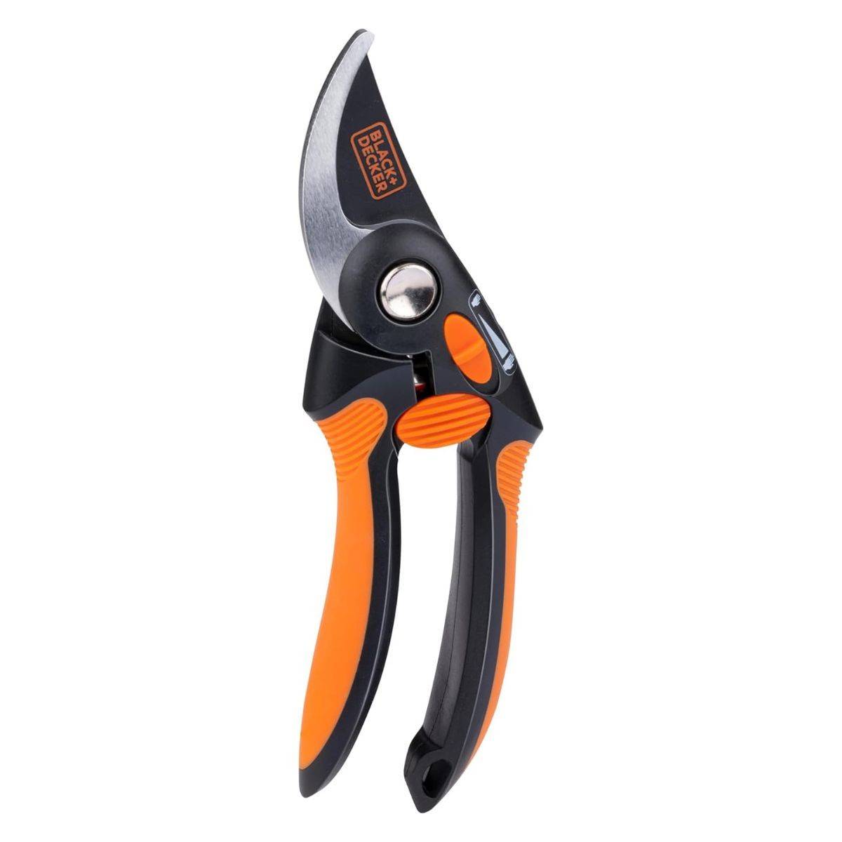 Sécateur de jardin 19.5cm Lame acier haute qualité Revetement anti-adhésif Coupe 13mm Black et Decker - Imagen 1