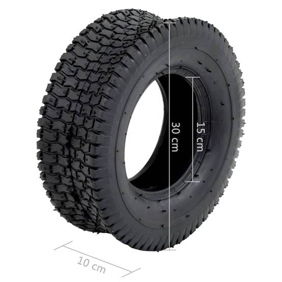 Vidaxl - Pneus de brouette 2 pcs 13x5.00-6 4PR Caoutchouc vidaXL 145267 - Image 3