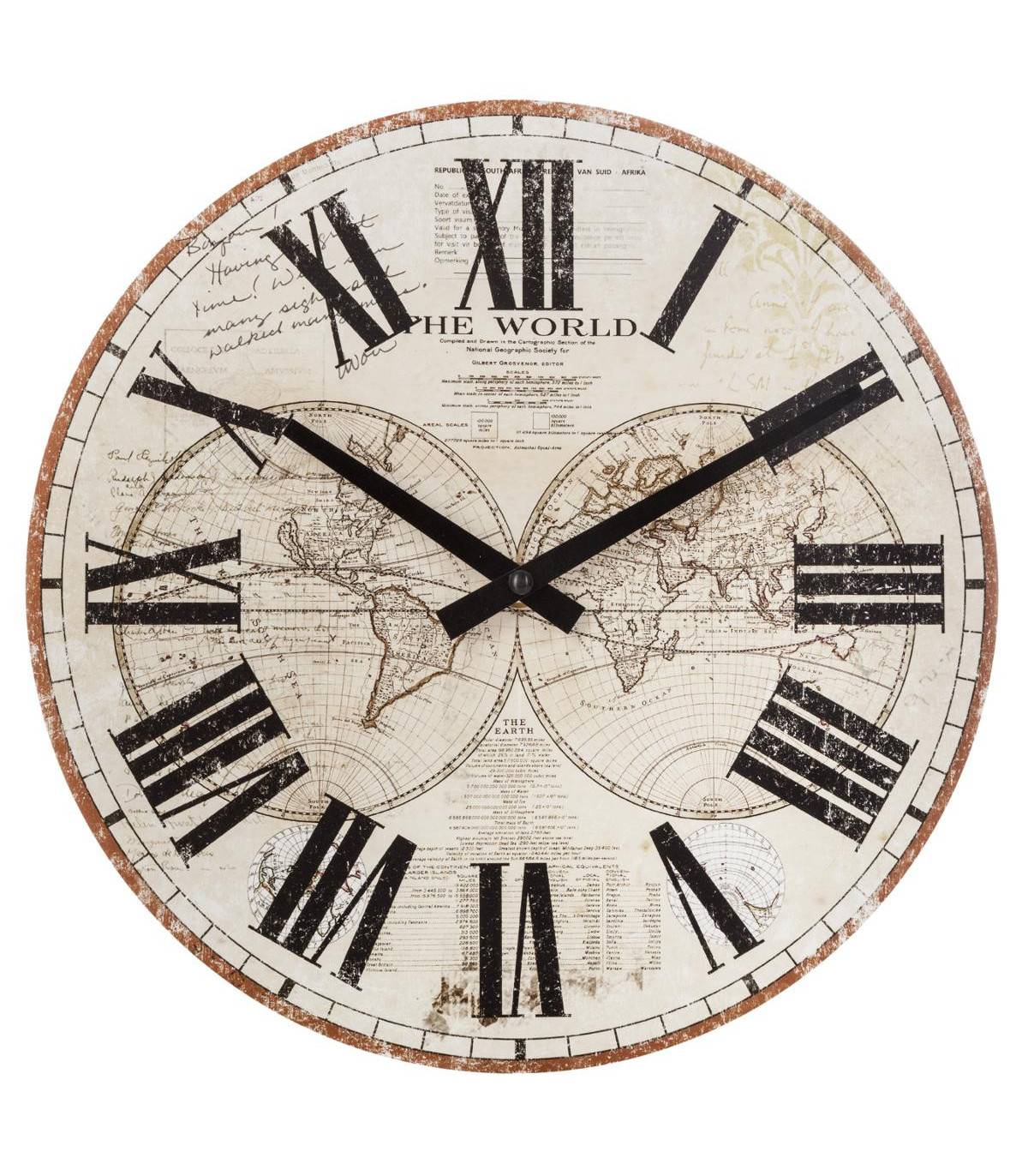 Pendule murale en Bois D 28 cm - Imagen 1