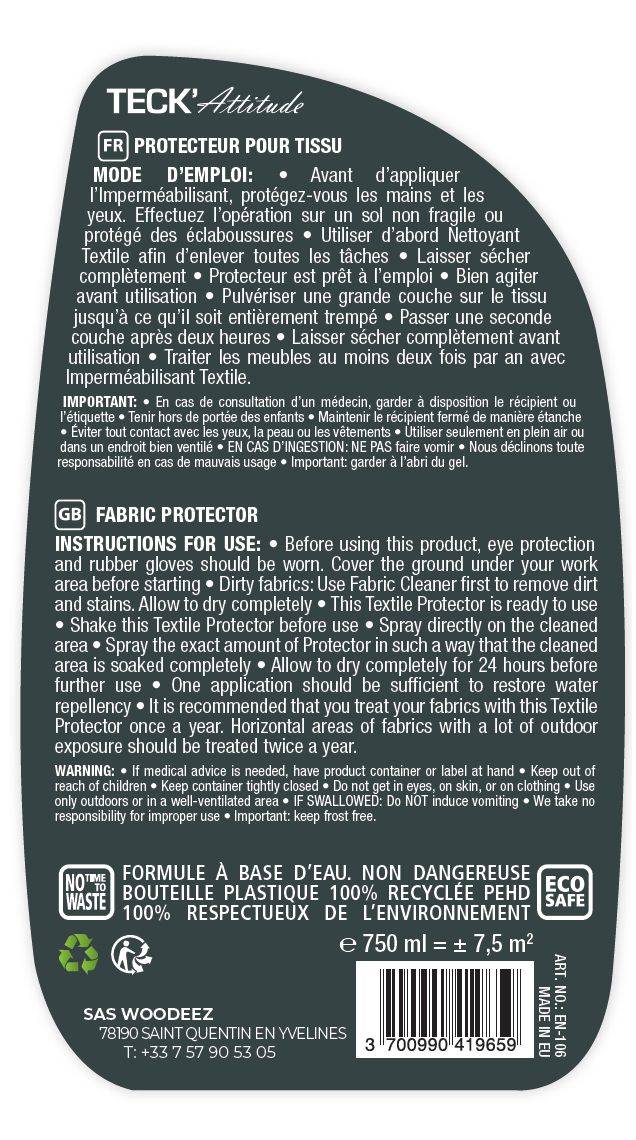 Protecteur pour tissus 750 ml - TECK'Attitude - Imagen 2