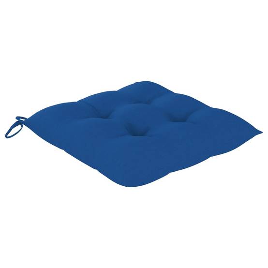 Lot de 2 chaises de jardin bois de teck bleu 50 x 53 x 90 cm - PANGIVO - Image 7