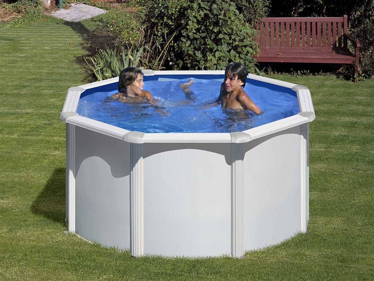 Gré - Piscine acier blanc Fidji ronde 2,60 x 1,22 m - Gré - Image 1