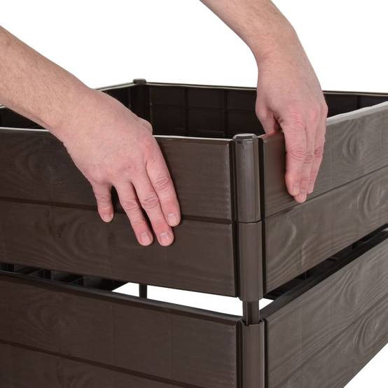 Jardiniere plastique Prolenta Marron 120 X 120 X 20 cm 1-personnes - P87209M - Image 7
