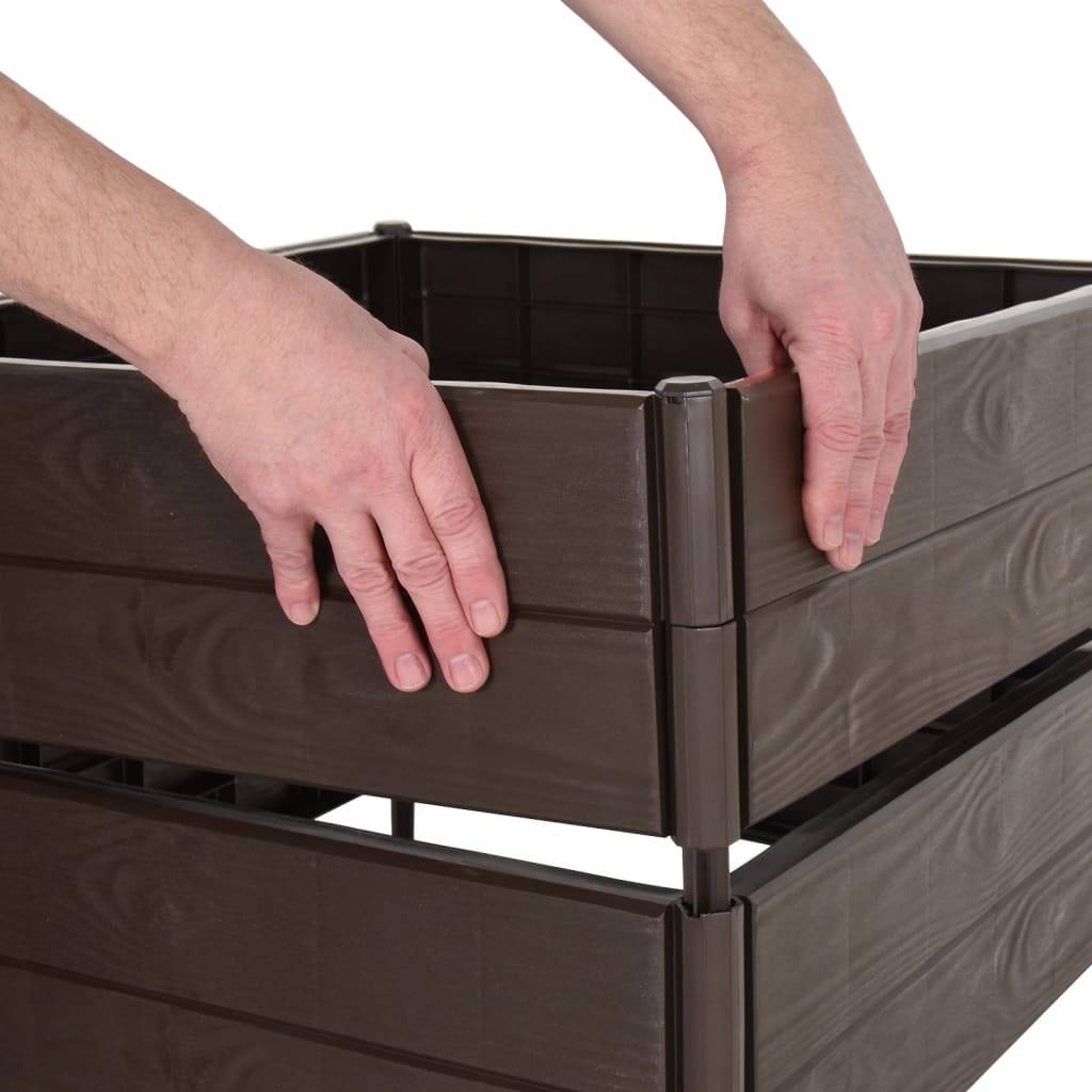 Jardiniere plastique  Prolenta Marron  120 X 120 X 20 cm  1-personnes - P87209M - Image 7