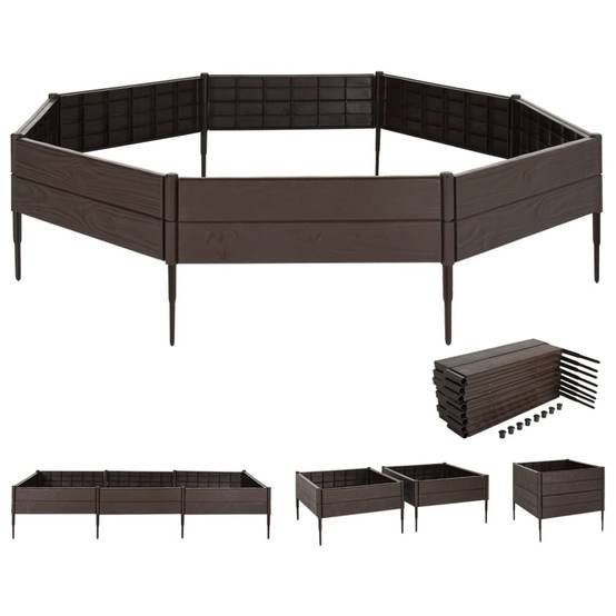 Jardiniere plastique Prolenta Marron 120 X 120 X 20 cm 1-personnes - P87209M - Image 2