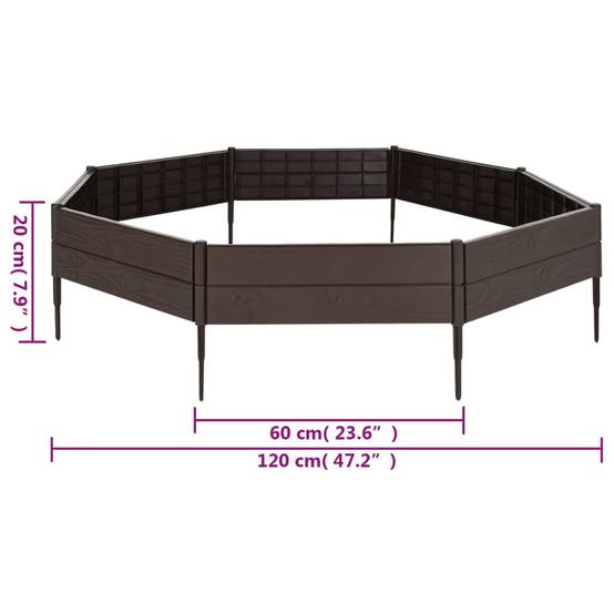 Jardiniere plastique Prolenta Marron 120 X 120 X 20 cm 1-personnes - P87209M - Image 10
