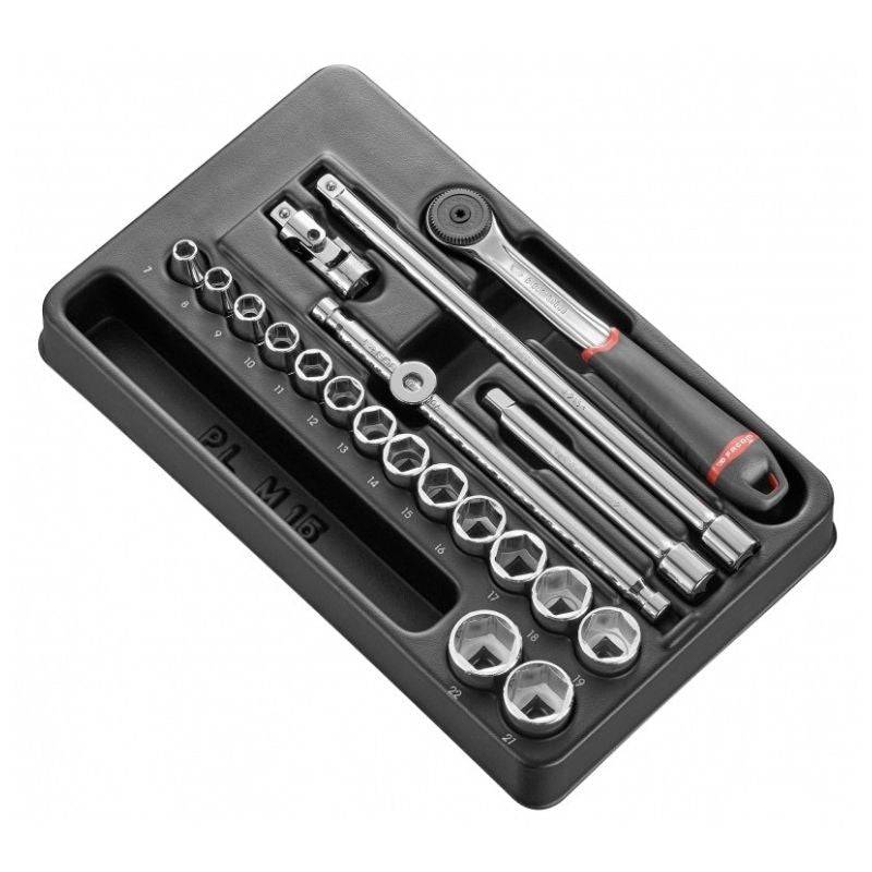 Facom - Module cliquet + douilles 3/8'' - 20 pièces FACOM MOD.J161-36PB Facom