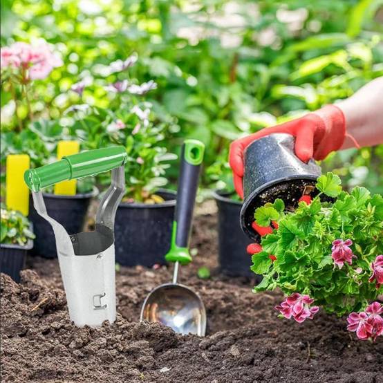 Planteuse,Transplanteur de jardin universel - planteur de bulbes - transplanteur de graines de jardin pour fleurs, tulipes-Lytech - Image 3