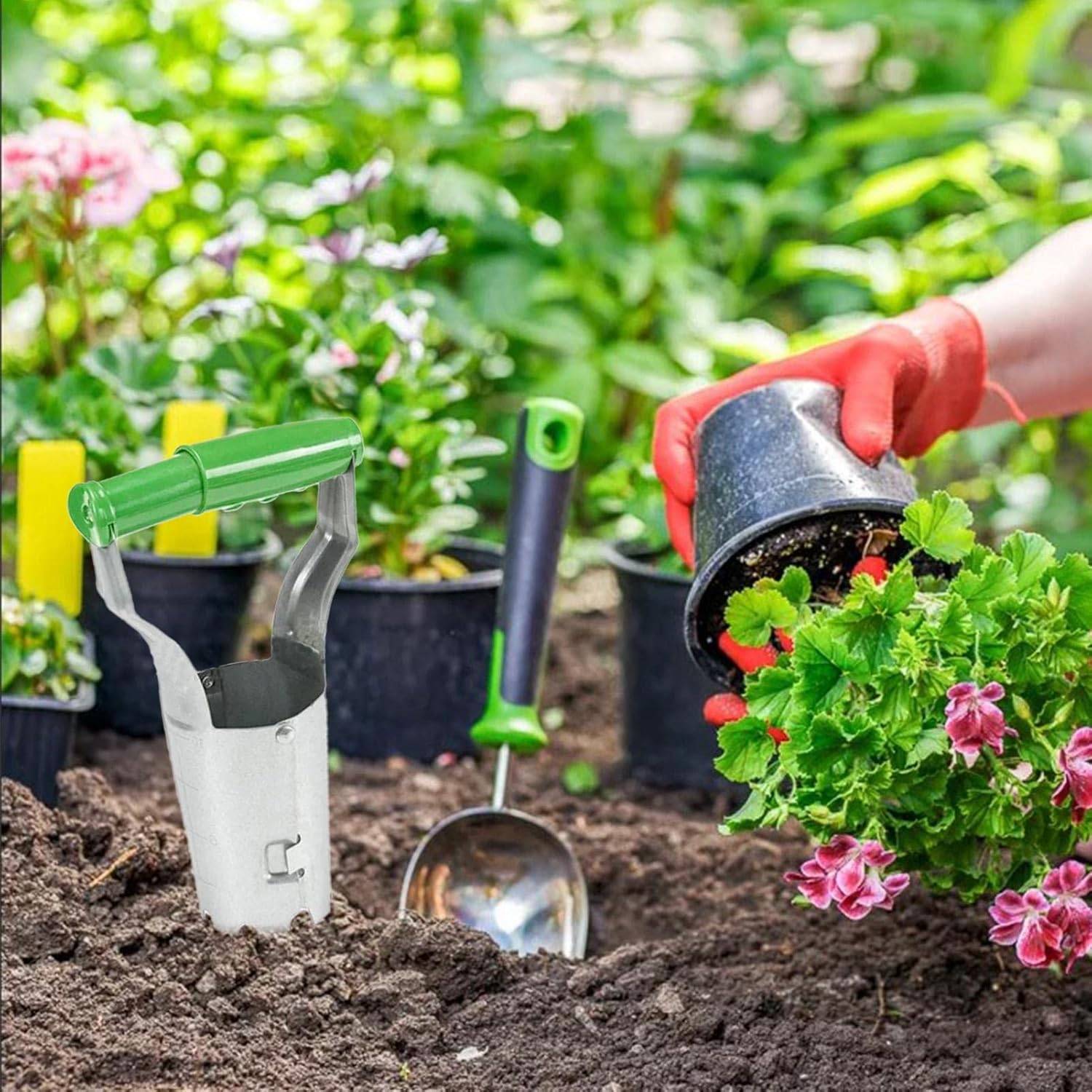 Planteuse，Transplanteur de jardin universel - planteur de bulbes - transplanteur de graines de jardin pour fleurs, tulipes-Lytech - Image 3