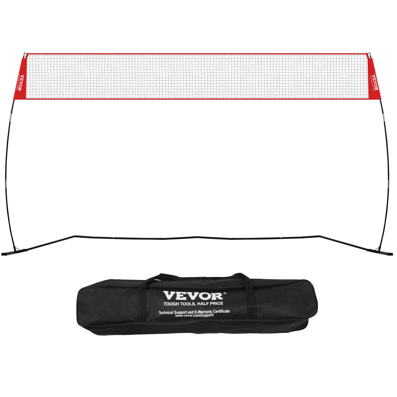 Vevor - VEVOR Filet d'entraînement de volley-ball autoportant 14 ft, hauteur réglable 7,4–8 ft, portable avec sac de transport. - Image 1