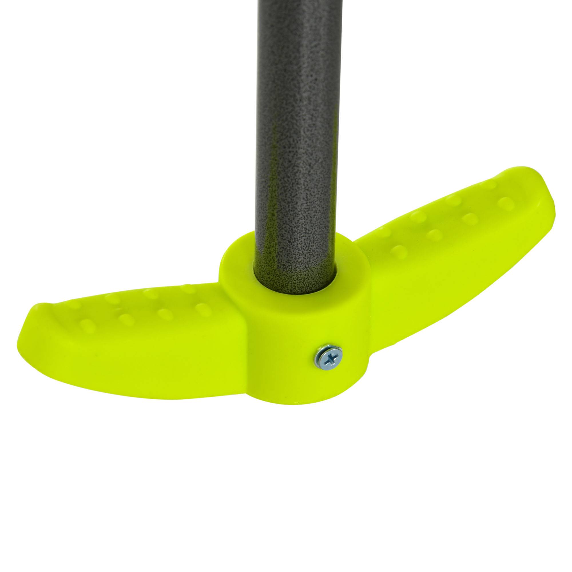 Outsunny - Balançoire 4 agrès portique avec 2 balançoires et 2 face à face dim. 3,55L x 1,84l x 1,86H m acier époxy gris PE vert - Outsunny - Image 8