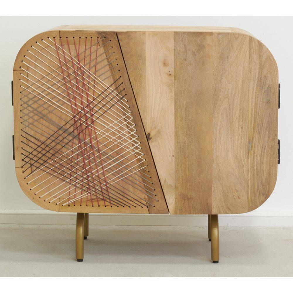 Aubry Gaspard - Buffet en manguier Sring Art 2 portes - Imagen 3