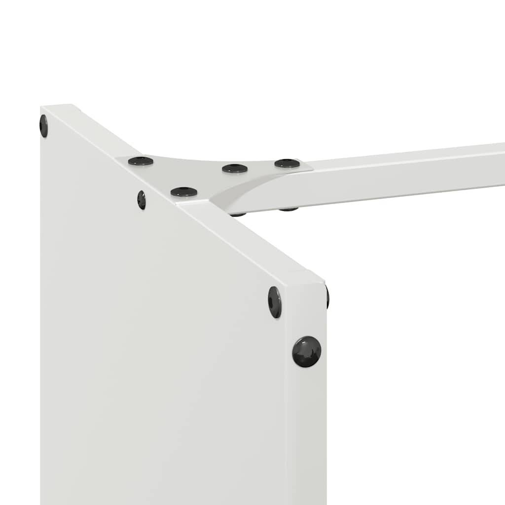 Stockage Bois Vertical en Acier Blanc, Colonne de Rangement 80 cm – ComfortXL Outdoor Living - Image 7