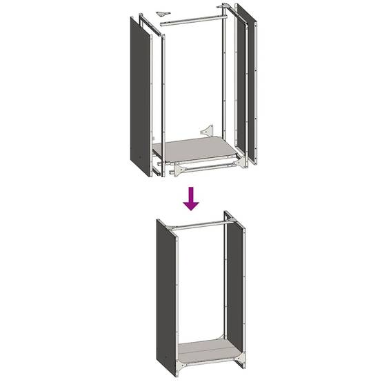 Stockage Bois Vertical en Acier Blanc, Colonne de Rangement 80 cm – ComfortXL Outdoor Living - Image 9