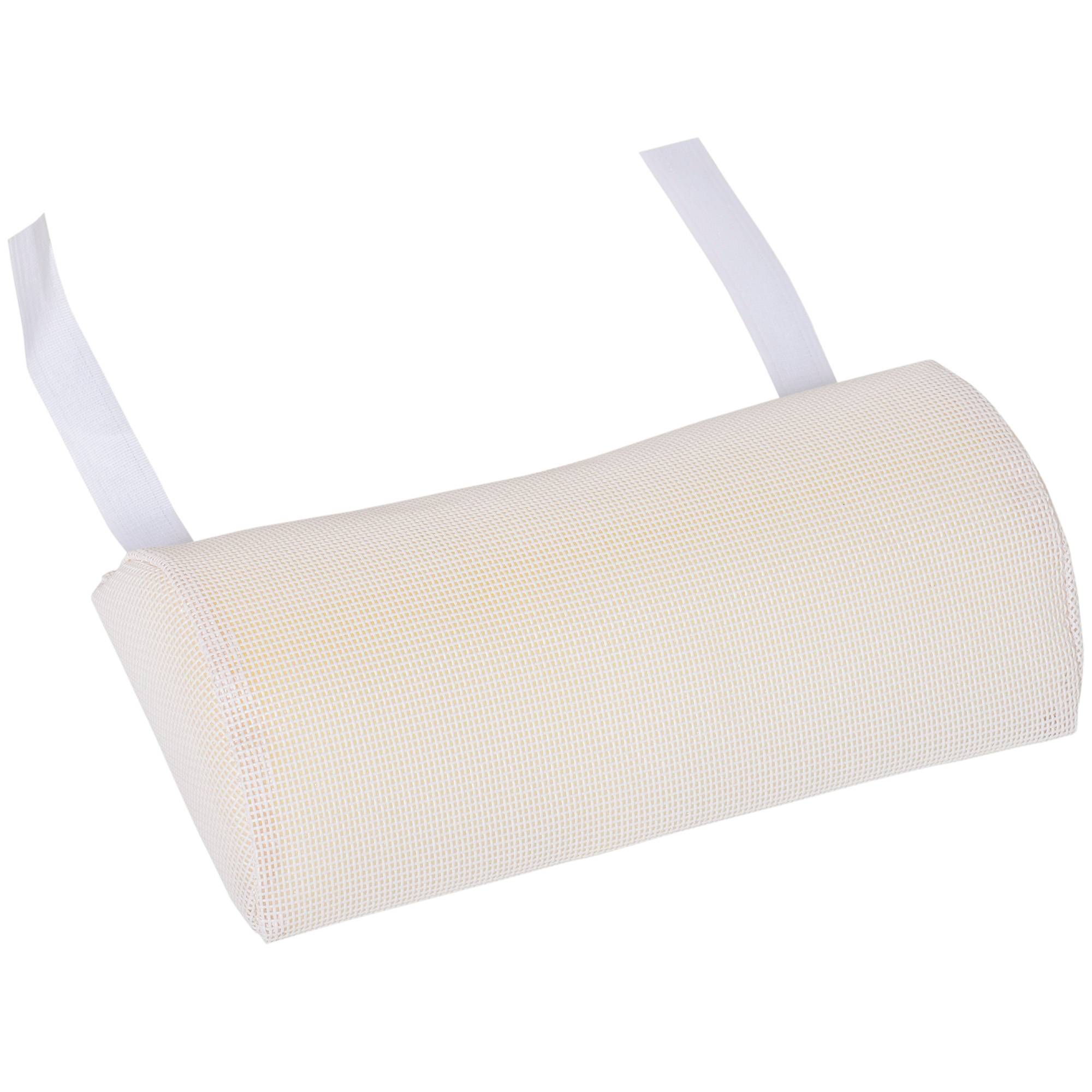 Transat jardin pliable dossier inclinable et coussin, métal et textilène, 182x56x28 cm, crème - Image 10