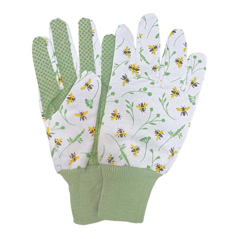 Esschert Design - Gants jardinage imprimés abeilles TU - Esschert Design